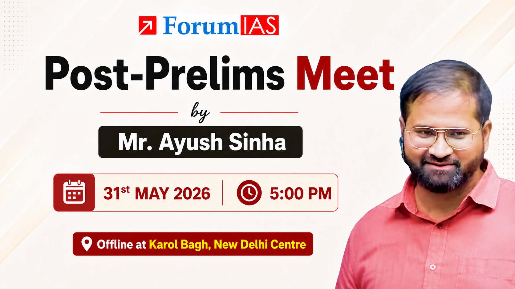 Post-Prelims Meet by Mr. Ayush Sinha